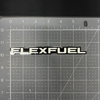1PC FLEXFUEL Emblem – 3D Multicolor Acrylic Car Badge Decal for Fender/Trunk