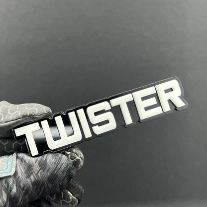 1x TWISTER 3D Acrylic Emblem – Custom Multicolor Car, Truck & SUV Exterior Badge
