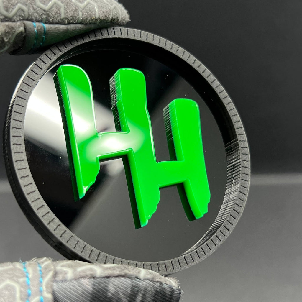 1x MONSTER RATED Multicolor 3D Car Emblem – Durable Acrylic Fender & Trunk Decal