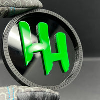 1x MONSTER RATED Multicolor 3D Car Emblem – Durable Acrylic Fender & Trunk Decal