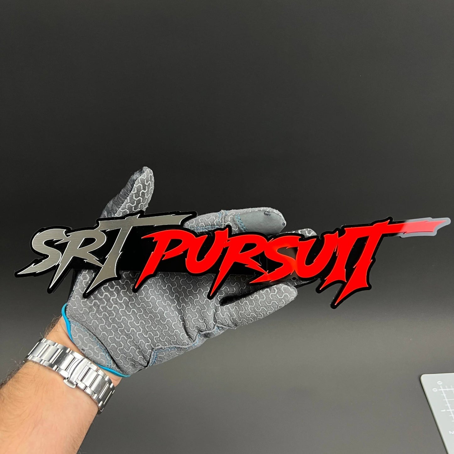1PC SRT PURSUIT 3D Badge – Acrylic Fender Tailgate Trunk Car Truck Emblem Decal