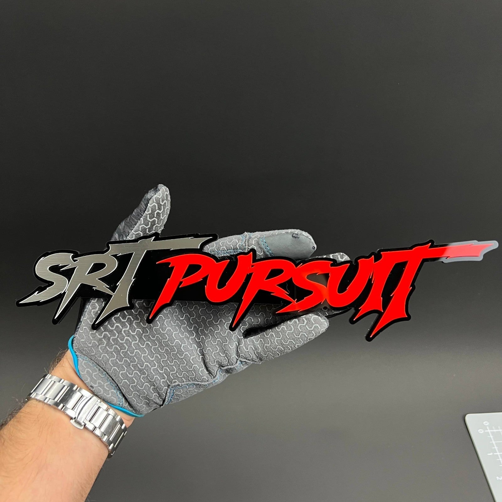 1PC SRT PURSUIT 3D Badge – Acrylic Fender Tailgate Trunk Car Truck Emblem Decal