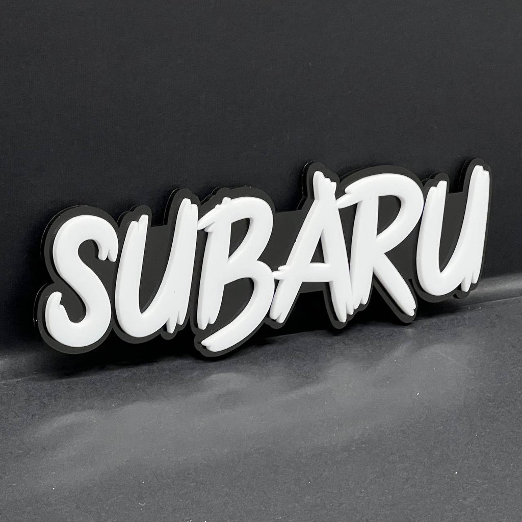 2pcs SUBARU EMBLEMS FENDER EXTERIOR SUBARU BADGE 3D EMBLEMS SUBARU