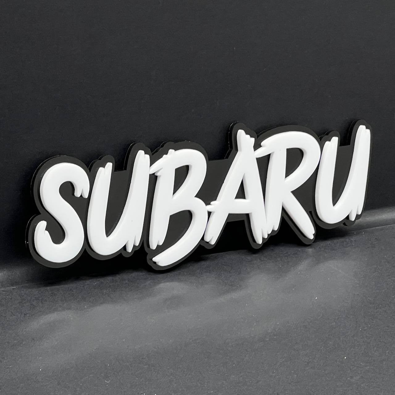 2pcs SUBARU EMBLEMS FENDER EXTERIOR SUBARU BADGE 3D EMBLEMS SUBARU