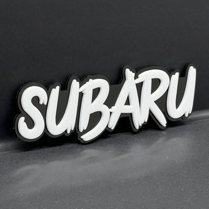 2pcs SUBARU EMBLEMS FENDER EXTERIOR SUBARU BADGE 3D EMBLEMS SUBARU