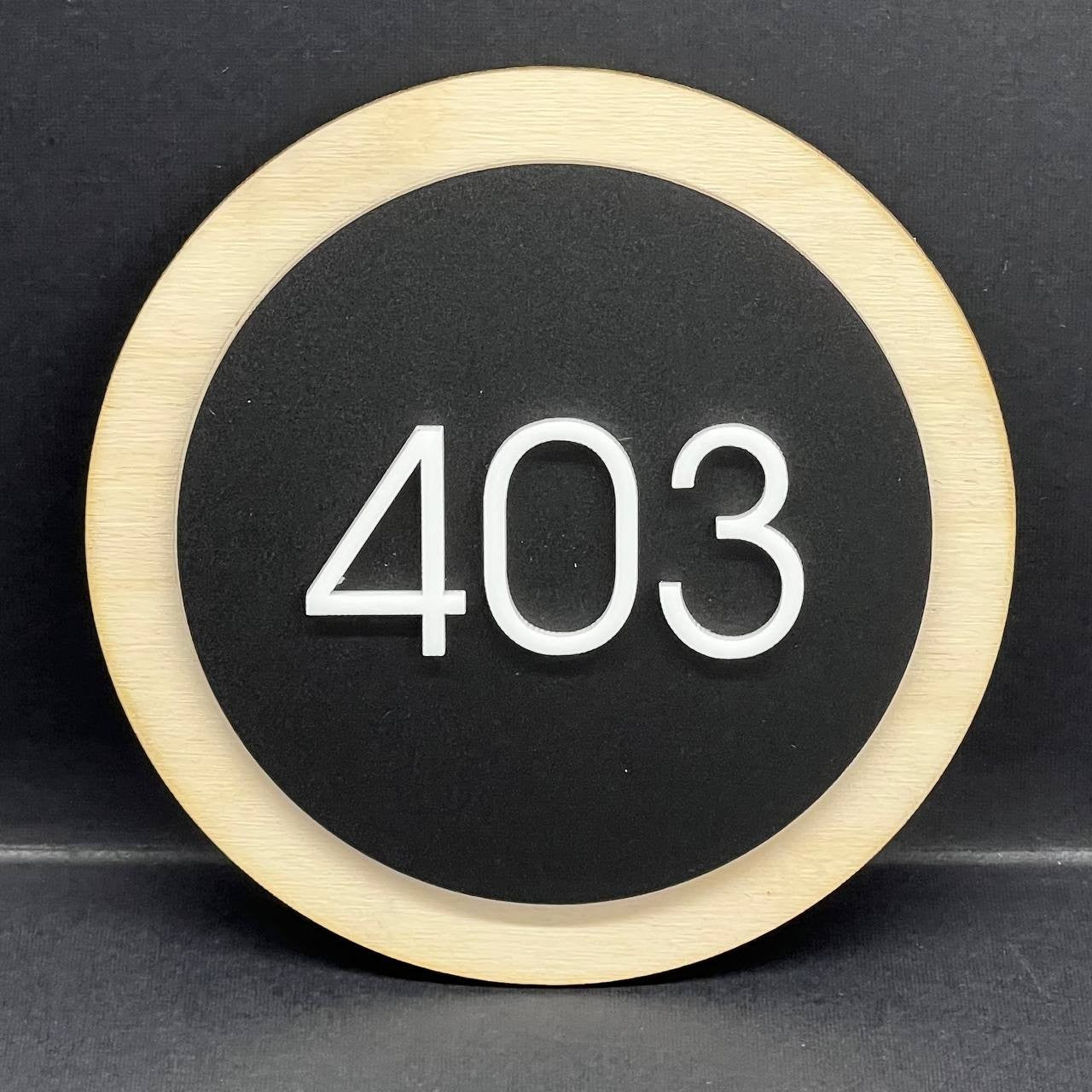 Personalised House Number Sign – Custom Matte Door Address Plaque