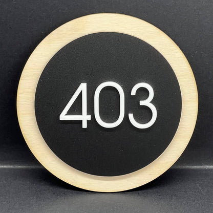Personalised House Number Sign – Custom Matte Door Address Plaque