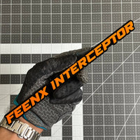 1PCS FEENX INTERCEPTOR Emblem – Durable 3D Multicolor Acrylic Car Exterior Badge