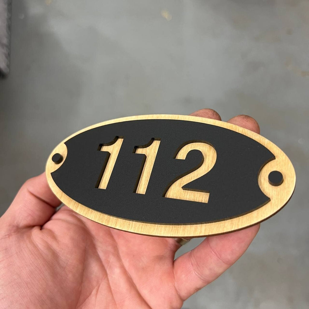 Door Sign House Numbers Laser Cut Custom House Numbers Address Plaques 3d