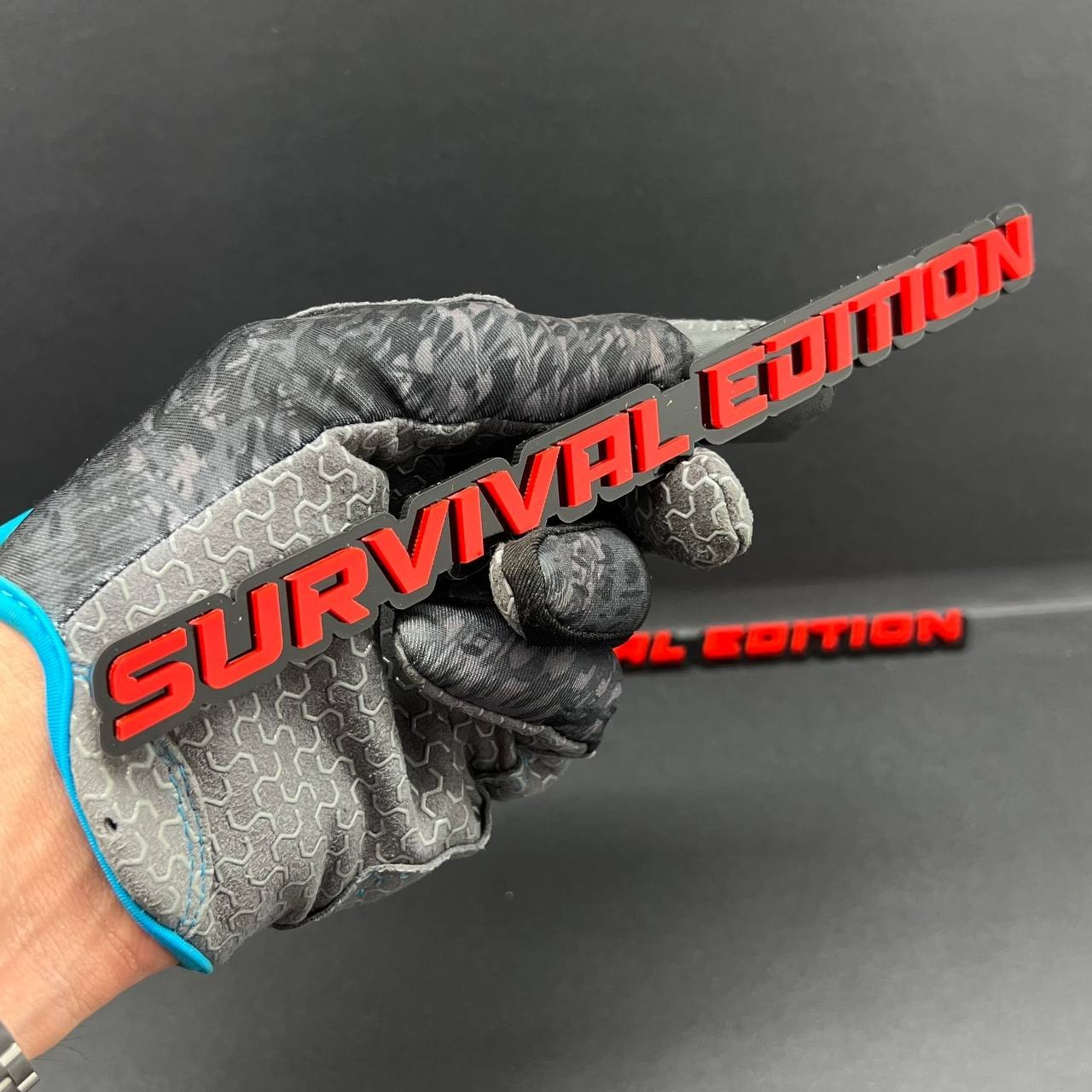 1PC SURVIVAL EDITION 3D Emblem Multicolor Custom Badge Sticker for Car SUV TRUCK