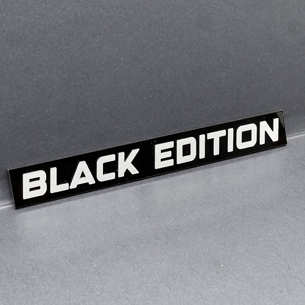 1PC Black Edition Emblem – Custom 3D Acrylic Multicolor Car & Fender Badge
