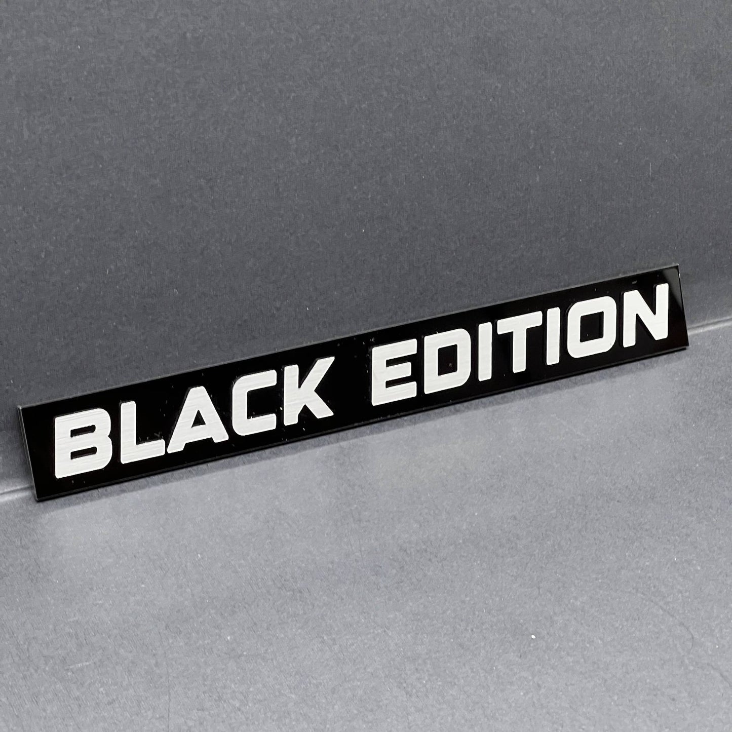 1PC Black Edition Emblem – Custom 3D Acrylic Multicolor Car & Fender Badge