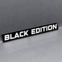 1PC Black Edition Emblem – Custom 3D Acrylic Multicolor Car & Fender Badge