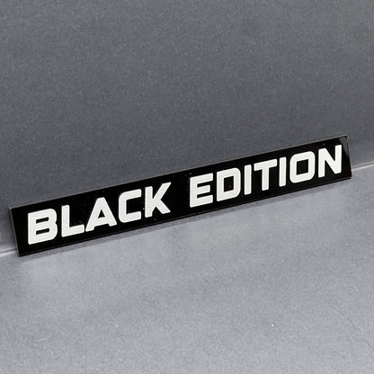 1PC Black Edition Emblem – Custom 3D Acrylic Multicolor Car & Fender Badge