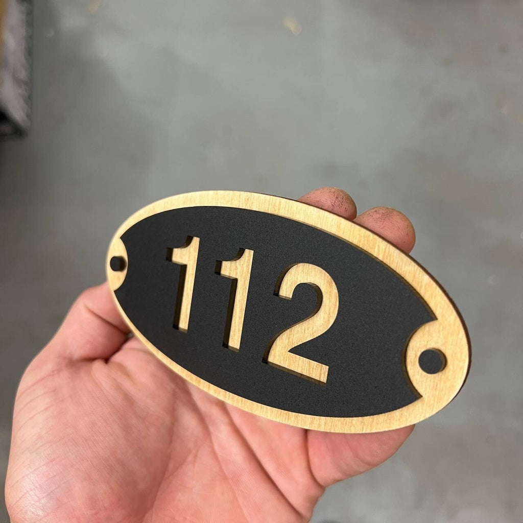 Door Sign House Numbers Laser Cut Custom House Numbers Address Plaques 3d
