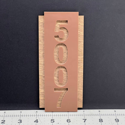 Hotel Room Number Sign – Wood & Acrylic Apartment Door Signage Custom