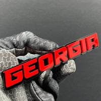 1pcs Georgia Multicolor 3D Car Emblem – Durable Acrylic Badge for Vehicles