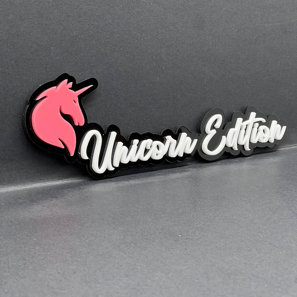 1pc Unicorn Edition Multicolor Emblem 3D Acrylic Car, SUV & Truck Badge Sticker