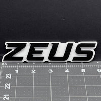 1PC ZEUS 3D Acrylic Emblem – Multicolor Car Badge Decal for Trucks, SUVs, Cars