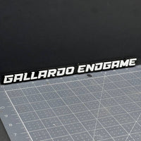 1PC GALLARDO ENDGAME 3D Emblem – White Custom Acrylic Car SUV Truck Badge