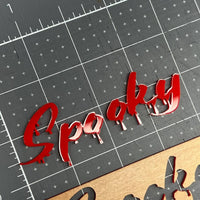 1PC Spooky Emblem Badge – Custom Multicolor 3D Acrylic Car Sticker Decal