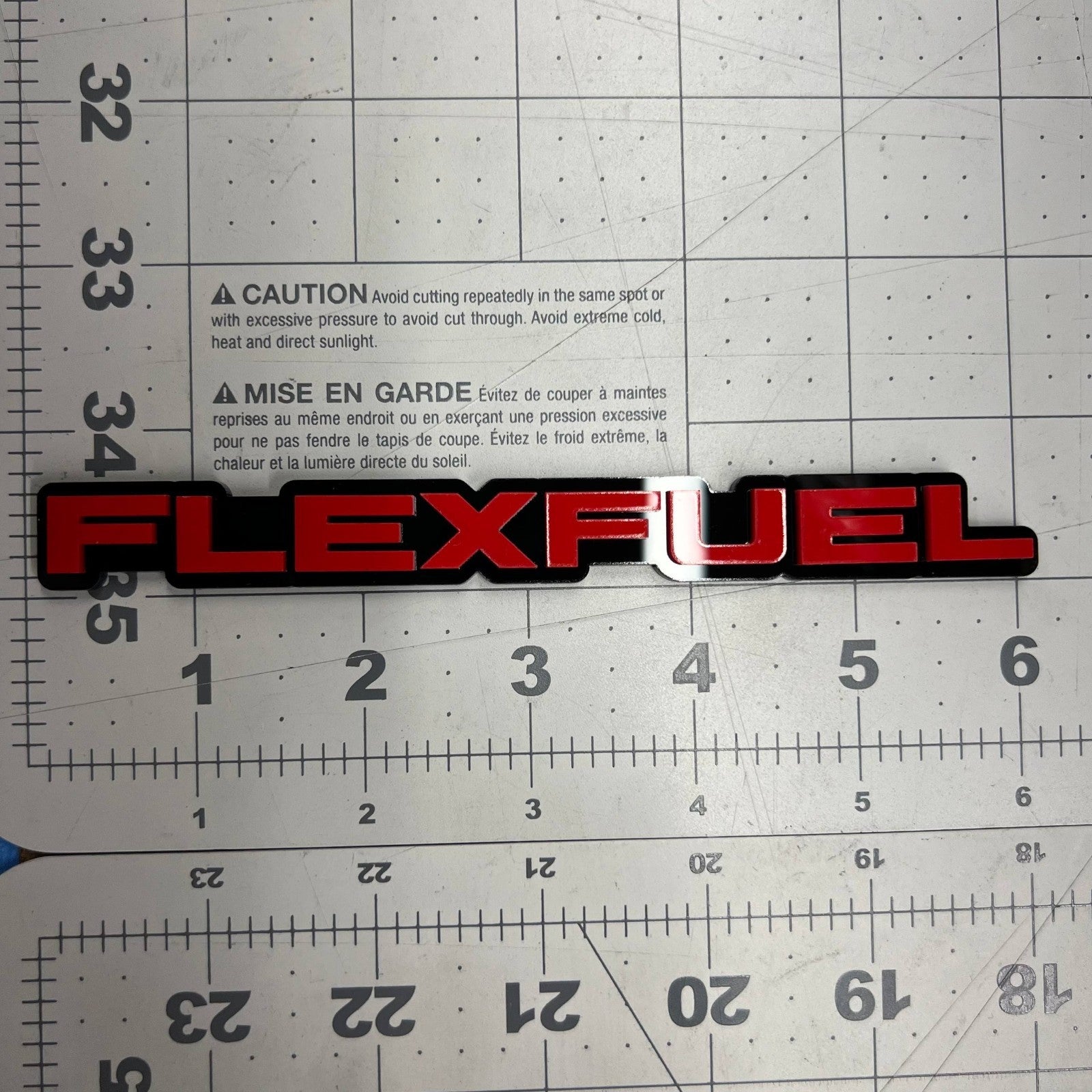 1pcs FLEXFUEL 3D Emblem – Multicolor Acrylic Car Badge for Fender or Trunk