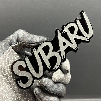1pcs Subaru 3D Emblem – Multicolor Acrylic Car Badge Decal for Fender & Trunk