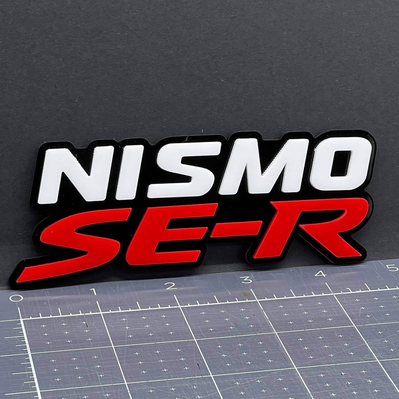 1PC NISMO SE-R Emblem – 3D Car Side Fender, Grille, or Trunk Badge Sticker Decal
