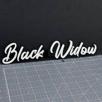 1pc Black Widow 3D Emblem Badge – Multicolor Acrylic Car Fender & Trunk Decal