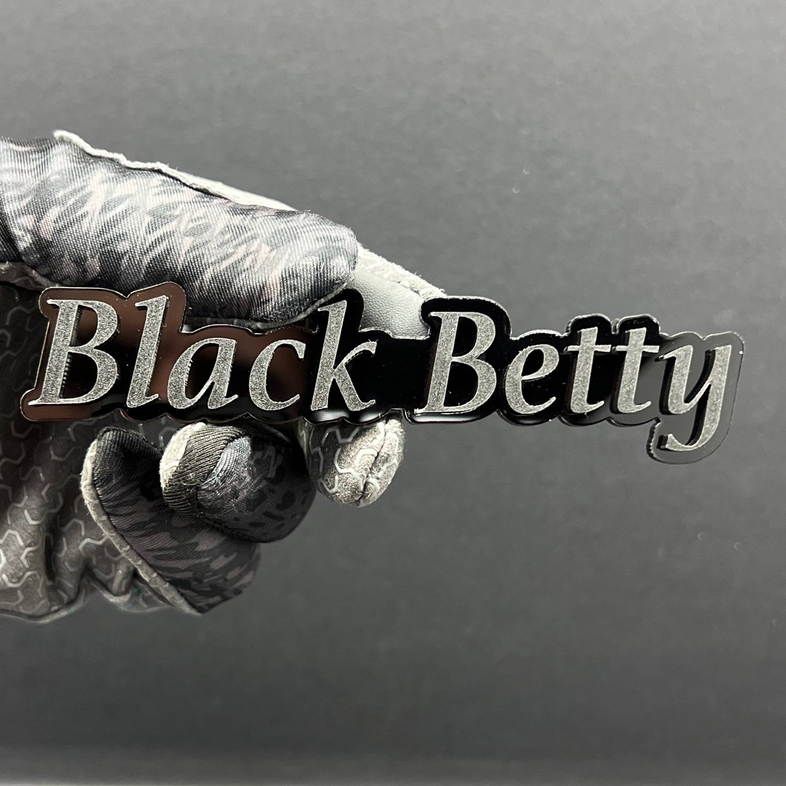 1pc Black Betty Multicolor 3D Car Emblem – Easy Install Fender & Trunk Decal