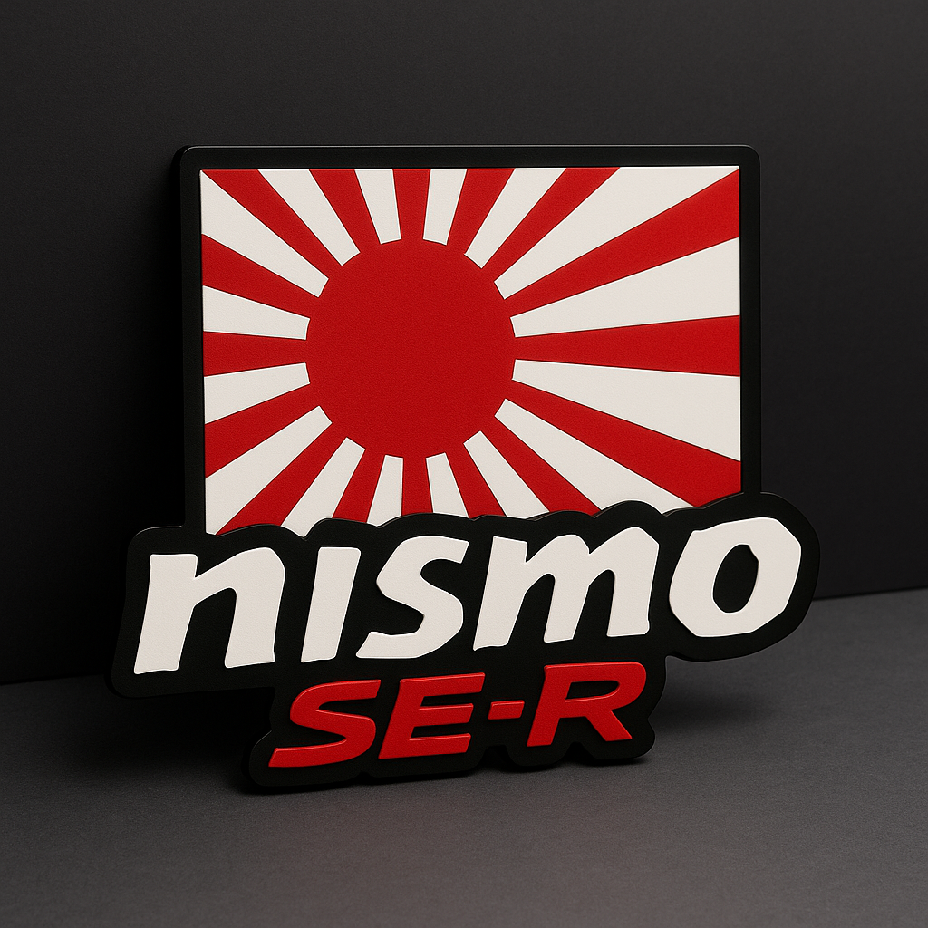 2pcs NISMO SE-R JAPANESE Emblem Car Side Fender Grill Trunk Badge Sticker Decal