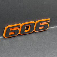 606 Emblem Badge – Custom Multicolor Acrylic Fender & Trunk Decal 1PC