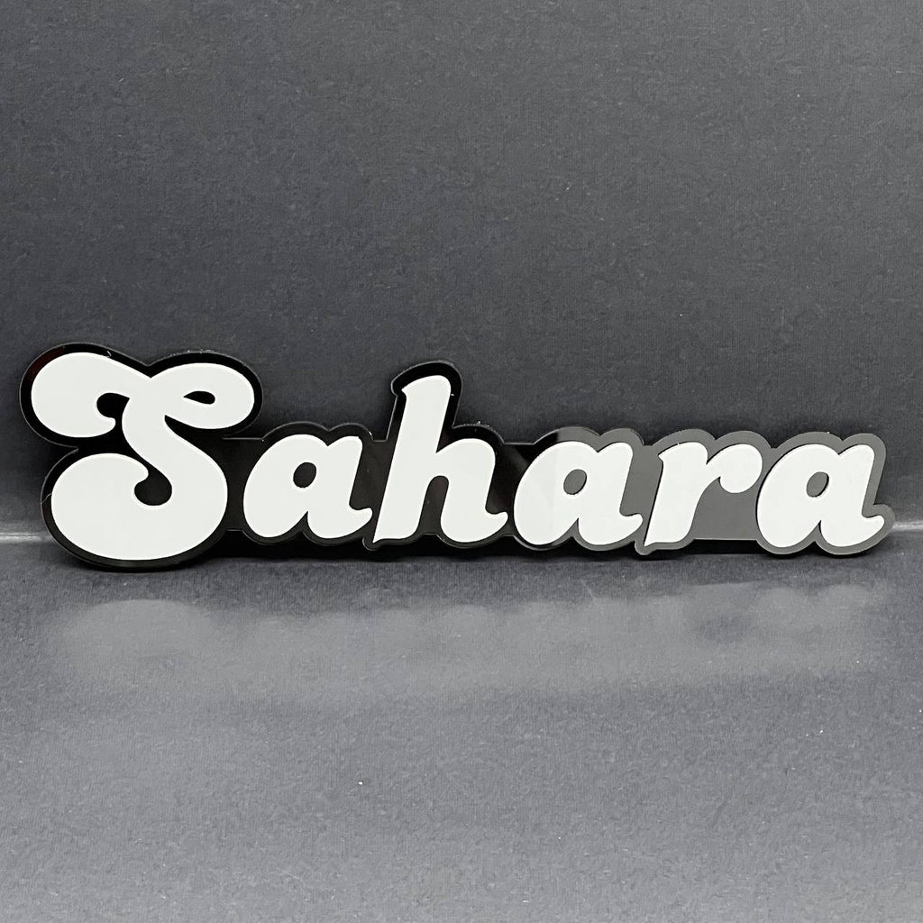 1PC SAHARA Badge – Multicolor 3D Fender Emblem for Jeep Wrangler Sahara