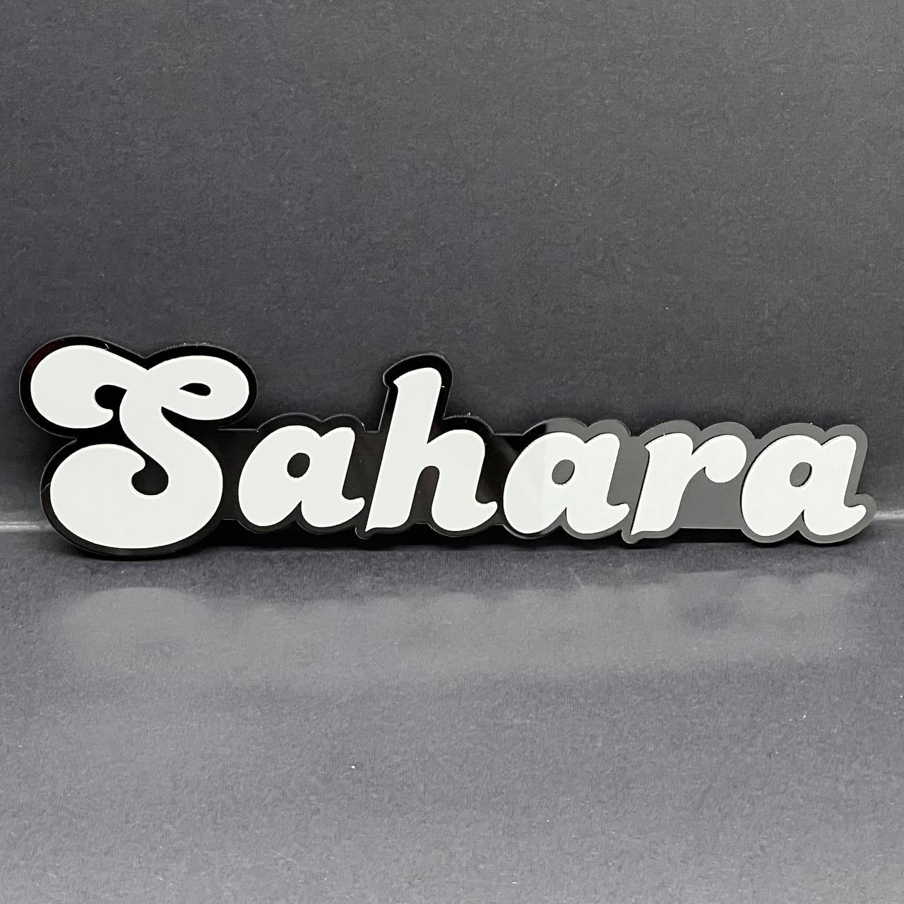 1PC SAHARA Badge – Multicolor 3D Fender Emblem for Jeep Wrangler Sahara