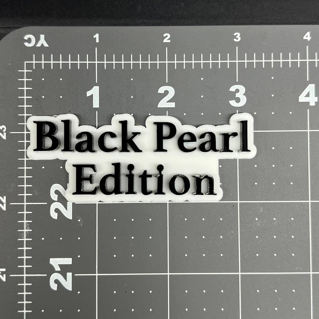 1PC Black Pearl Edition Emblem – Multicolor 3D Custom Badge Decal for Car Truck