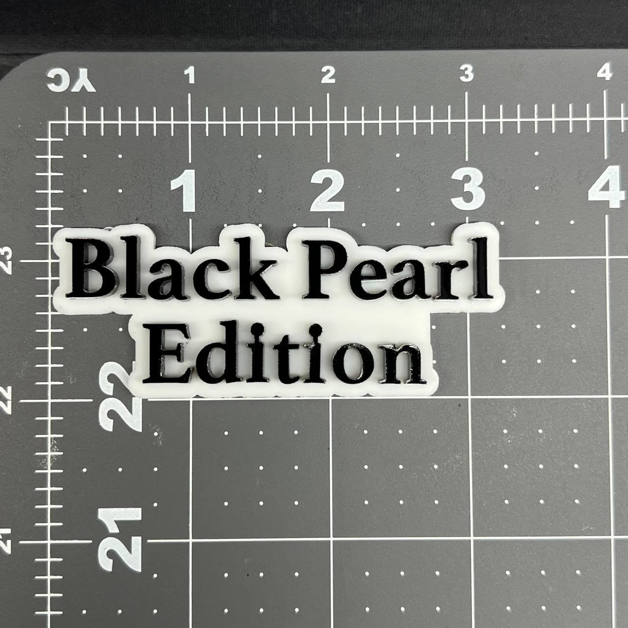 1PC Black Pearl Edition Emblem – Multicolor 3D Custom Badge Decal for Car Truck