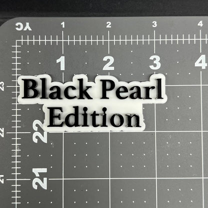 1PC Black Pearl Edition Emblem – Multicolor 3D Custom Badge Decal for Car Truck