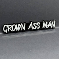 1PC GROWN ASS MAN Logo Emblem – Multicolor Acrylic Fender & Tailgate Badge