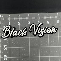 1PC Black Vision 3D Multicolor Acrylic Emblem Badge for Car SUV or Truck