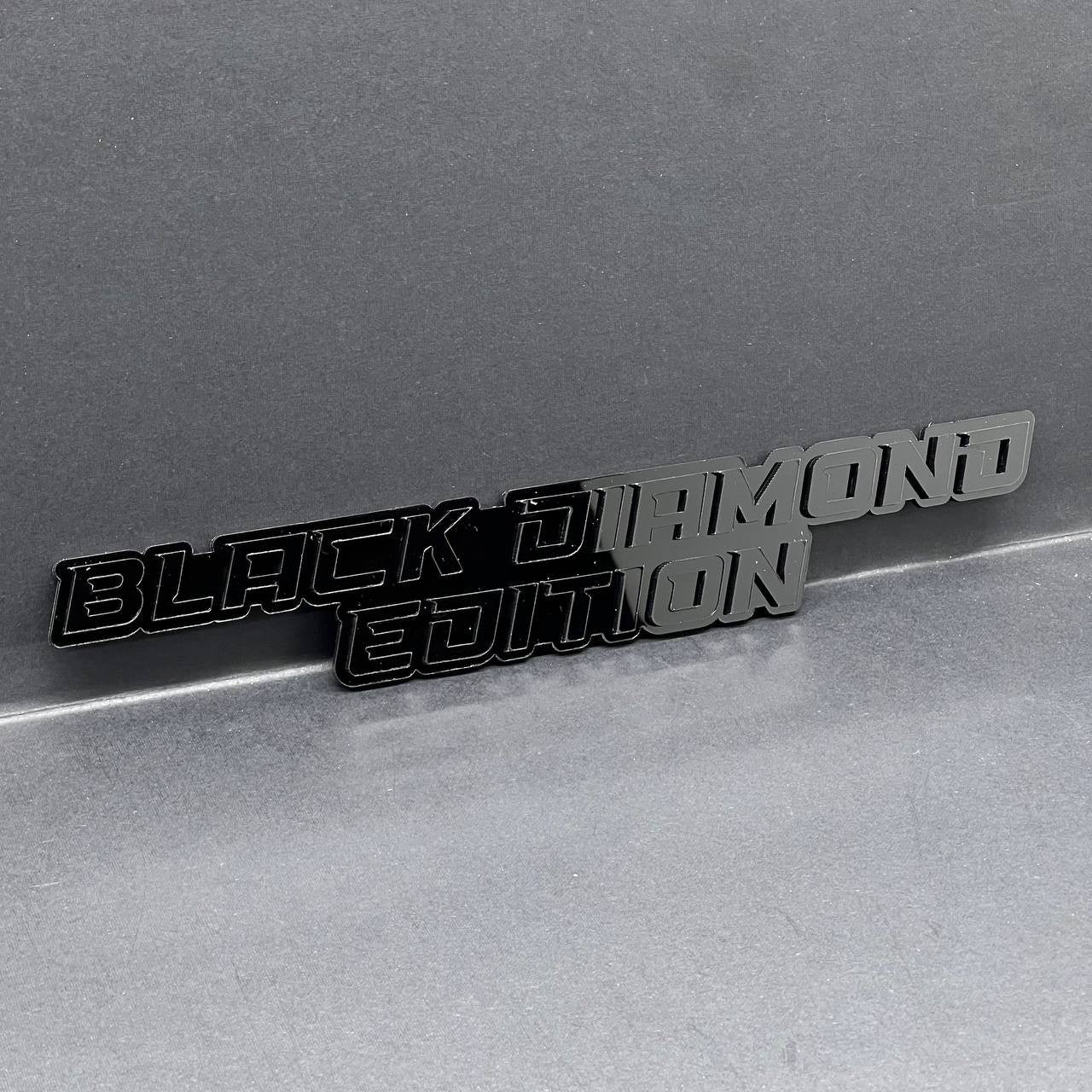 1PCS BLACK DIAMOND Edition Emblem – 3D Multicolor Acrylic Car, Truck & SUV Badge
