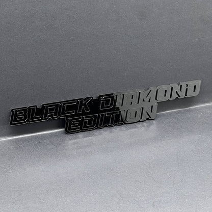 1PCS BLACK DIAMOND Edition Emblem – 3D Multicolor Acrylic Car, Truck & SUV Badge