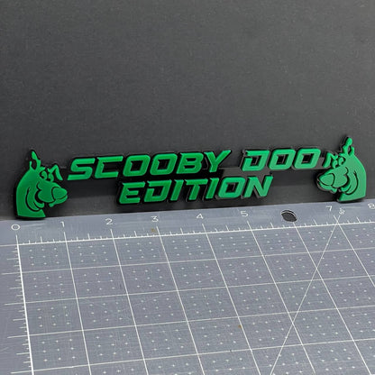 1x Scooby Doo Edition Emblem – 3D Multicolor Acrylic Car Badge Decal Sticker