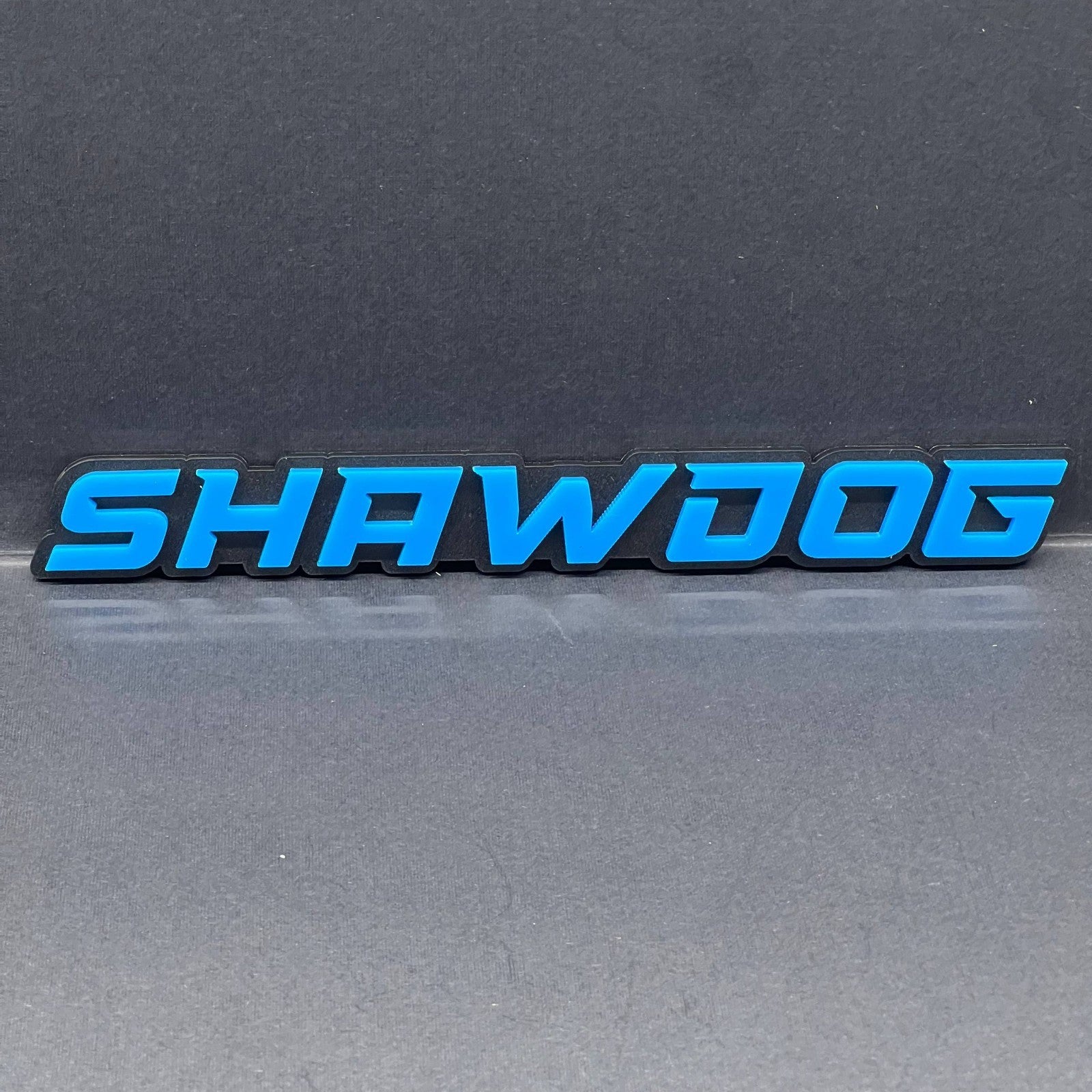 1PCS SHAWDOG Emblem – Durable 3D Multicolor Acrylic Car & SUV Fender Badge