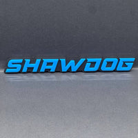1PCS SHAWDOG Emblem – Durable 3D Multicolor Acrylic Car & SUV Fender Badge