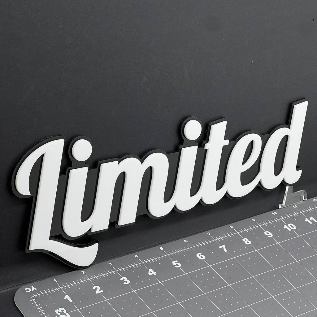 1PC LIMITED 3D Acrylic Emblem Badge for Car SUV or Truck – Fender/Tailgate