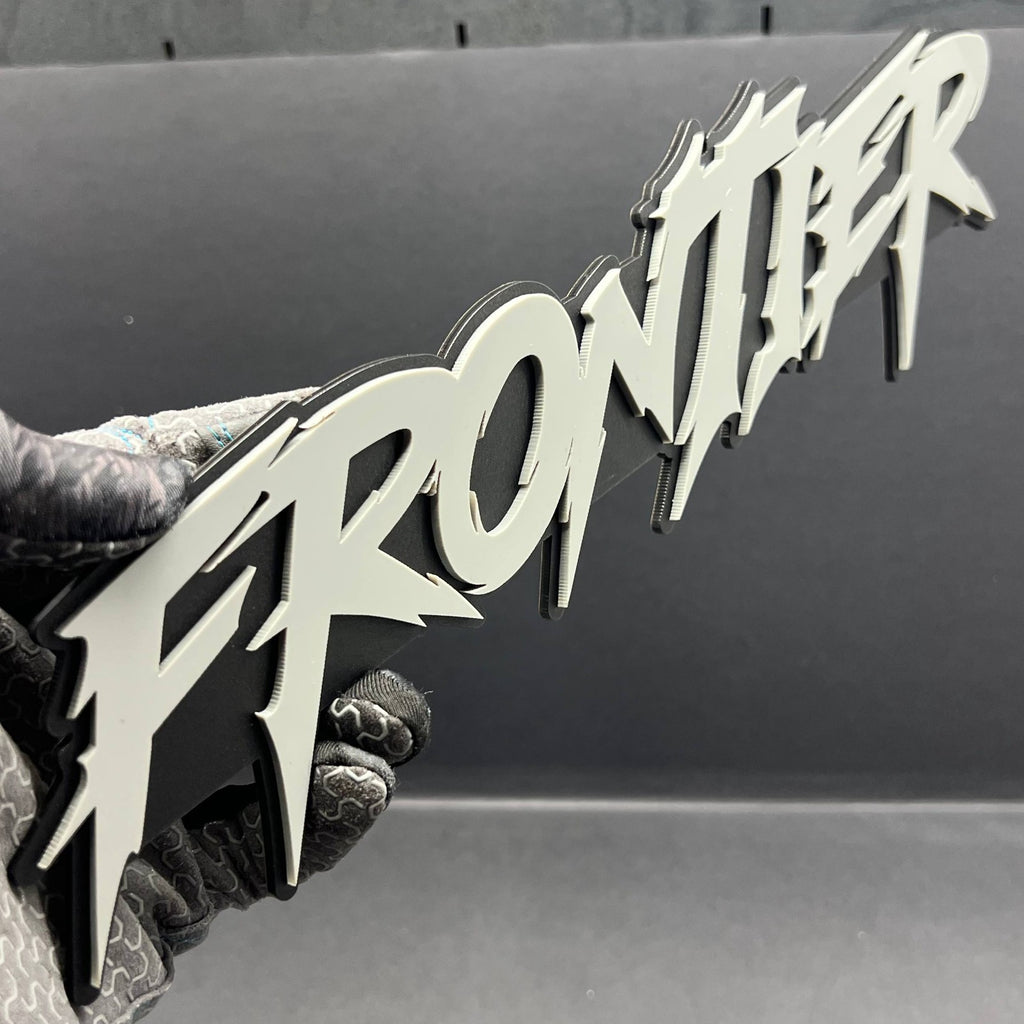1pc FRONTIER 3D Emblem – Custom Multicolor Acrylic Badge for Car, Truck & SUV