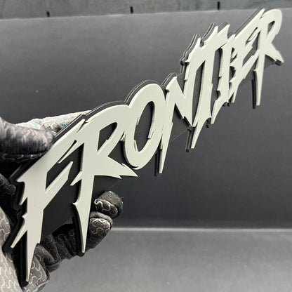 1pc FRONTIER 3D Emblem – Custom Multicolor Acrylic Badge for Car, Truck & SUV