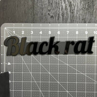 1PCS BLACK RAT Emblem – Durable 3D Multicolor Acrylic Car & Truck Badge