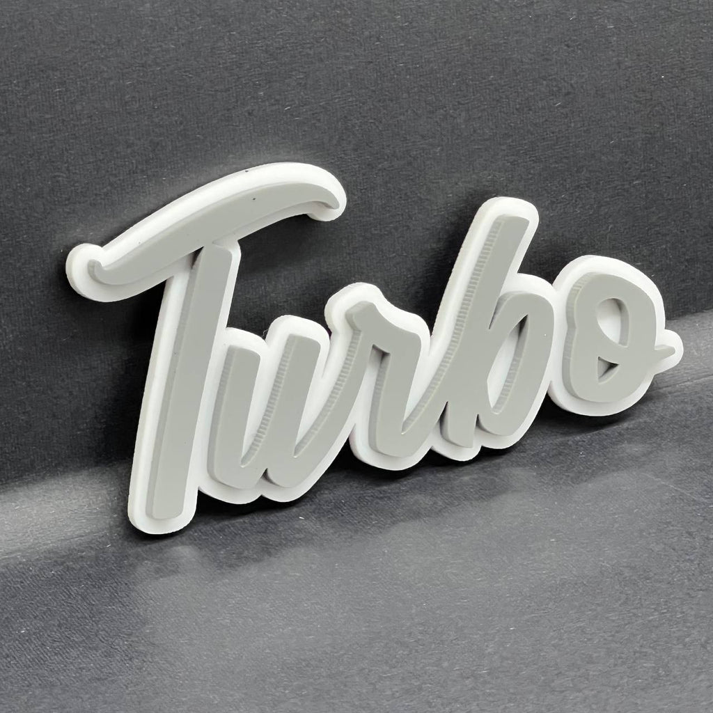 1pcs Turbo Emblem Fender Trunk Car Badge Sticker Decal