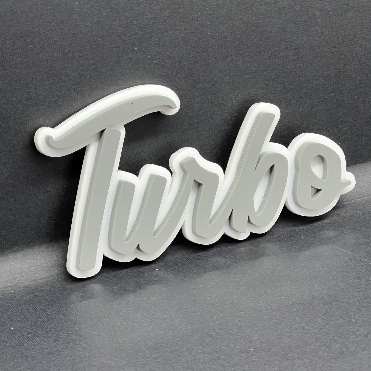 1pcs Turbo Emblem Fender Trunk Car Badge Sticker Decal